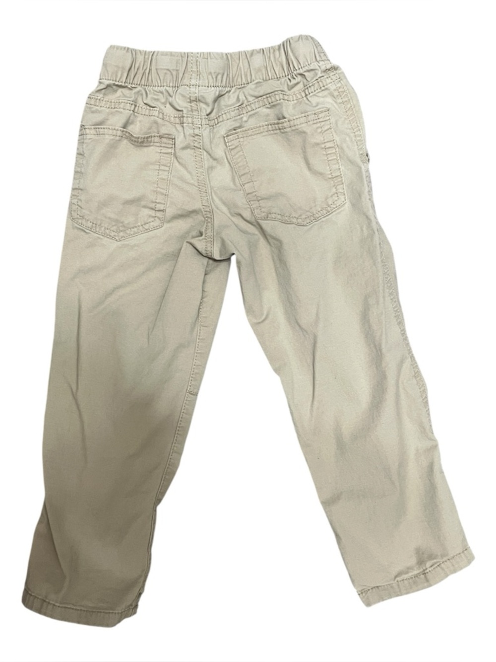 Boy’s Casual Drawstring Pants in Khaki - Classic Comfort - Picture 3 of 4